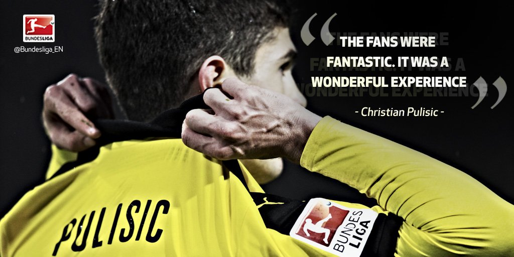 Bundesliga_EN's tweet photo. American dream

#USMNT 17-year-old @cpulisic_10 on pulling on the @BVB shirt in #Bundesliga https://t.co/68QrSsMCoE https://t.co/iTqWzJTHeu