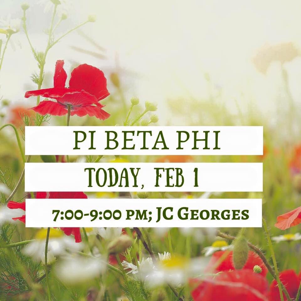 Join the sisters of Pi beta phi for their first spring recruitment event!