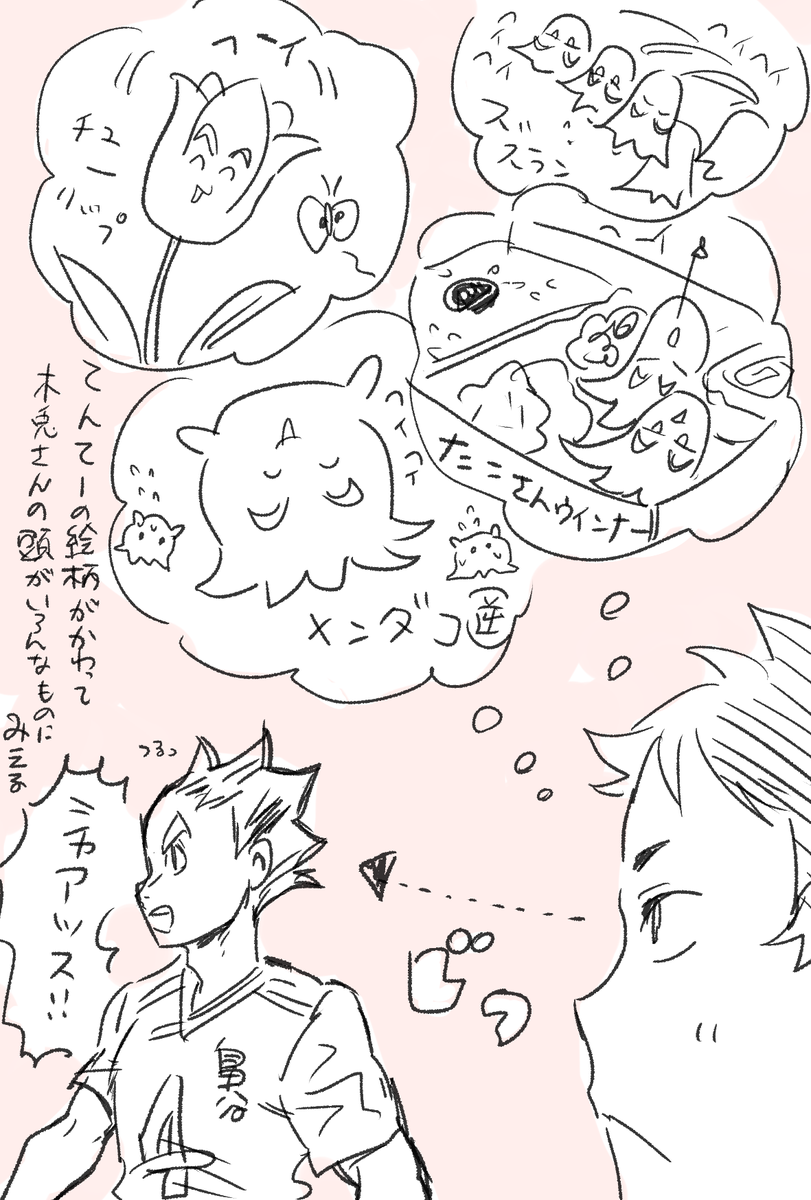 本誌の木兎さんの頭がいろんなものに見えちゃうっていう話 