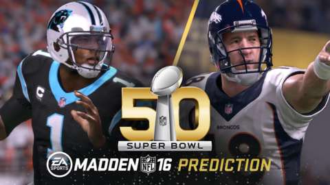 EA Sports Super Bowl 50 prediction