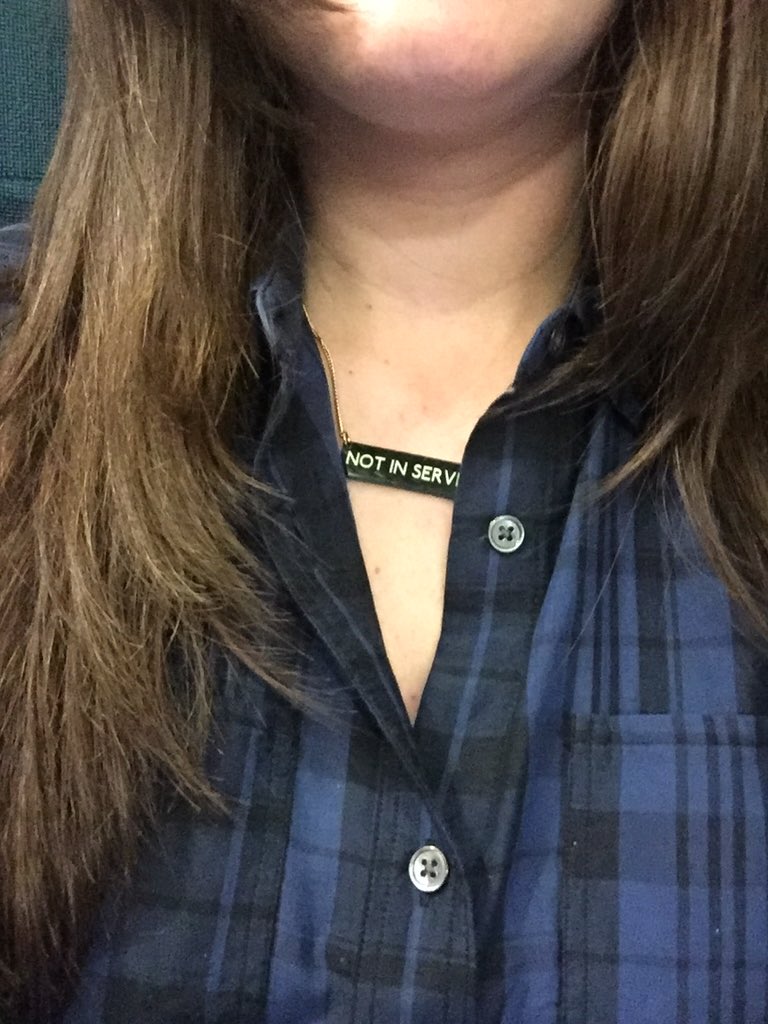 ClarissaAH's tweet image. Got my current favourite @tattydevine necklace on! #notinservice #tattylove #tattydevine   Currently on the train 🚂