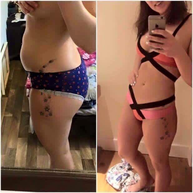 2 stone in 8 weeks!! How amazing does she look!!! 😍😍  love love love our products!! 💕💕