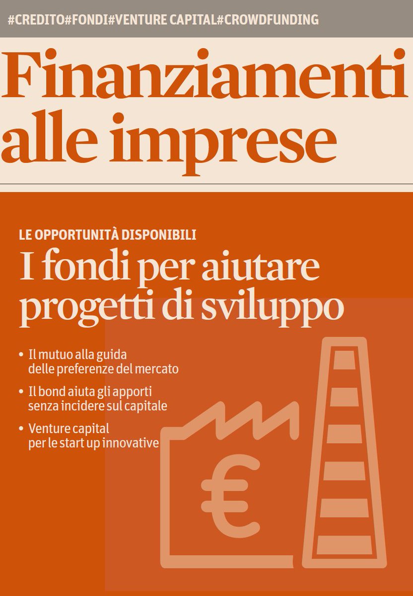 24backstage's tweet photo. Quando conviene a imprese e #startup andare in #banca? Merc. 3/2 su @sole24ore, #focus con dettagli su finanziamenti https://t.co/46TxGxNDNb