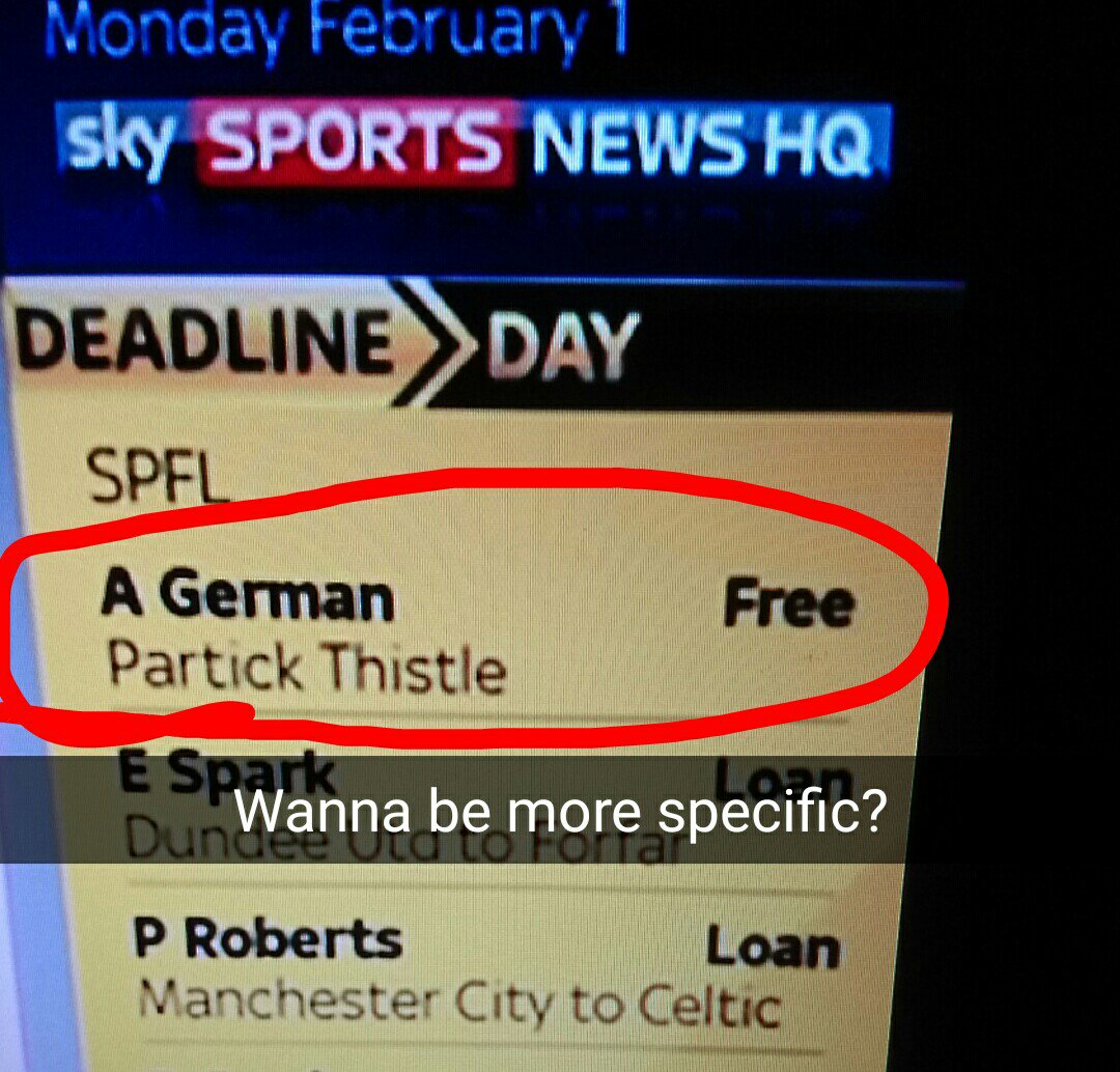 JBennett29's tweet photo. Bit vague from Sky Sports News... #IllSeeMyselfOut #AGerman https://t.co/1TNEGHk7Pg