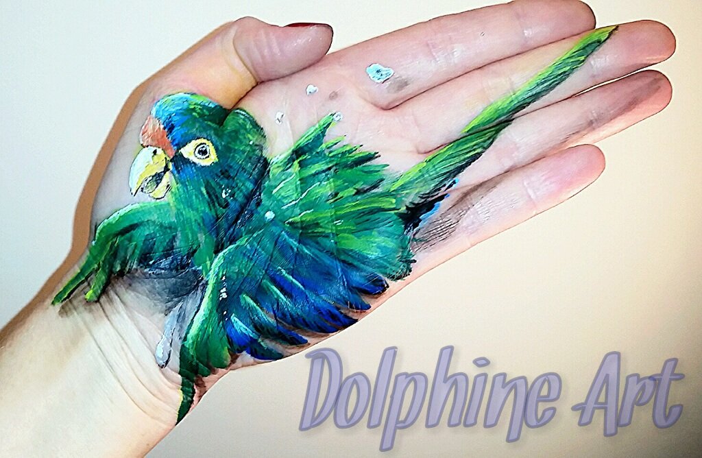 Dymesaro's tweet photo. #handart #painting #parrot https://t.co/nihsESx3oA