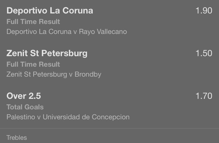OGSportsTips's tweet image. I'm on @elprofeta20000 football tips this evening, you should all do the same! 

Treble pays 5.00