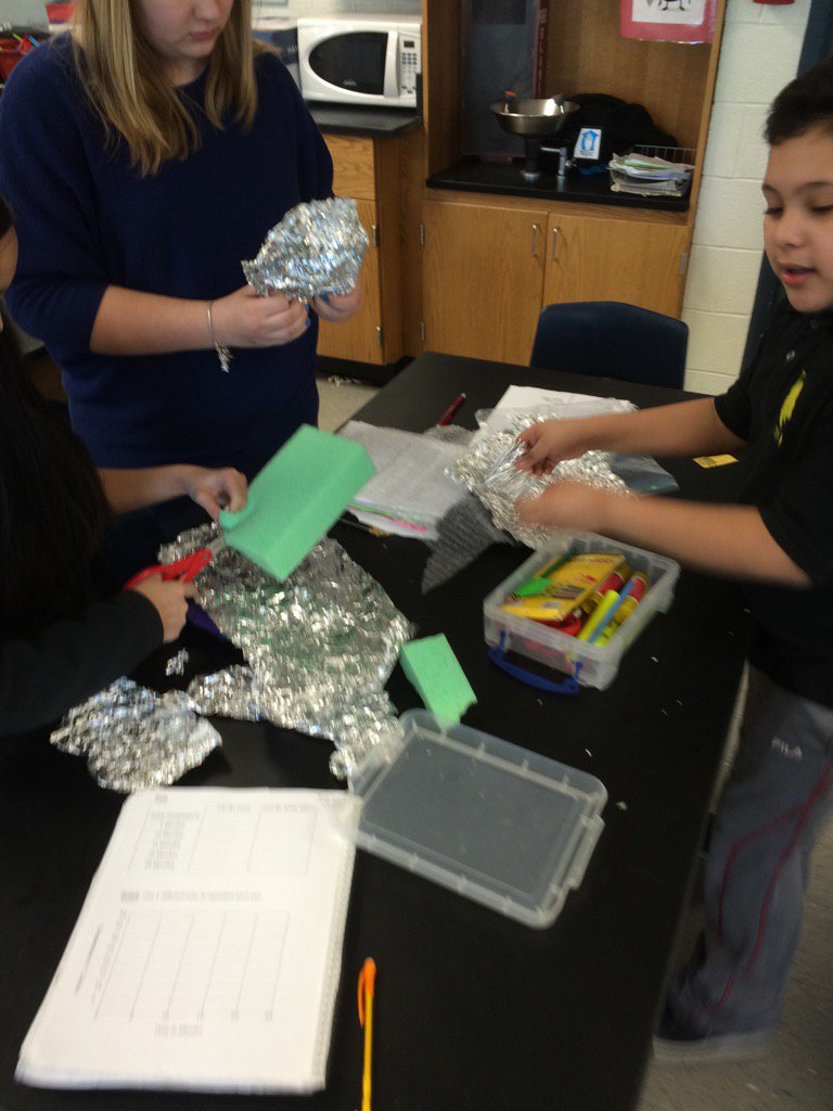 Students in Mrs. Banks classroom solving real problems designing their own experiments. #wearelamphere