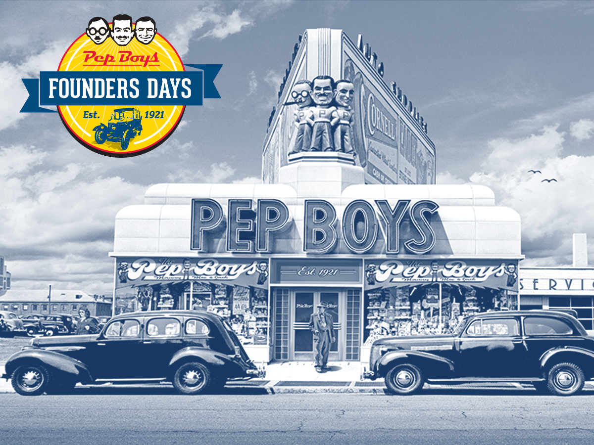 In 1921, #MannyMoeAndJack opened the first Pep Boys Auto store in