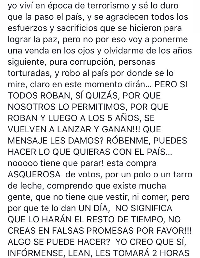 Yiddaeslavap's tweet photo. #UnDiaPorElPerú infórmense y decidan con responsabilidad! @JulianZucchi  @JaimeChincha  @marioirivarren https://t.co/XFSleISIZc