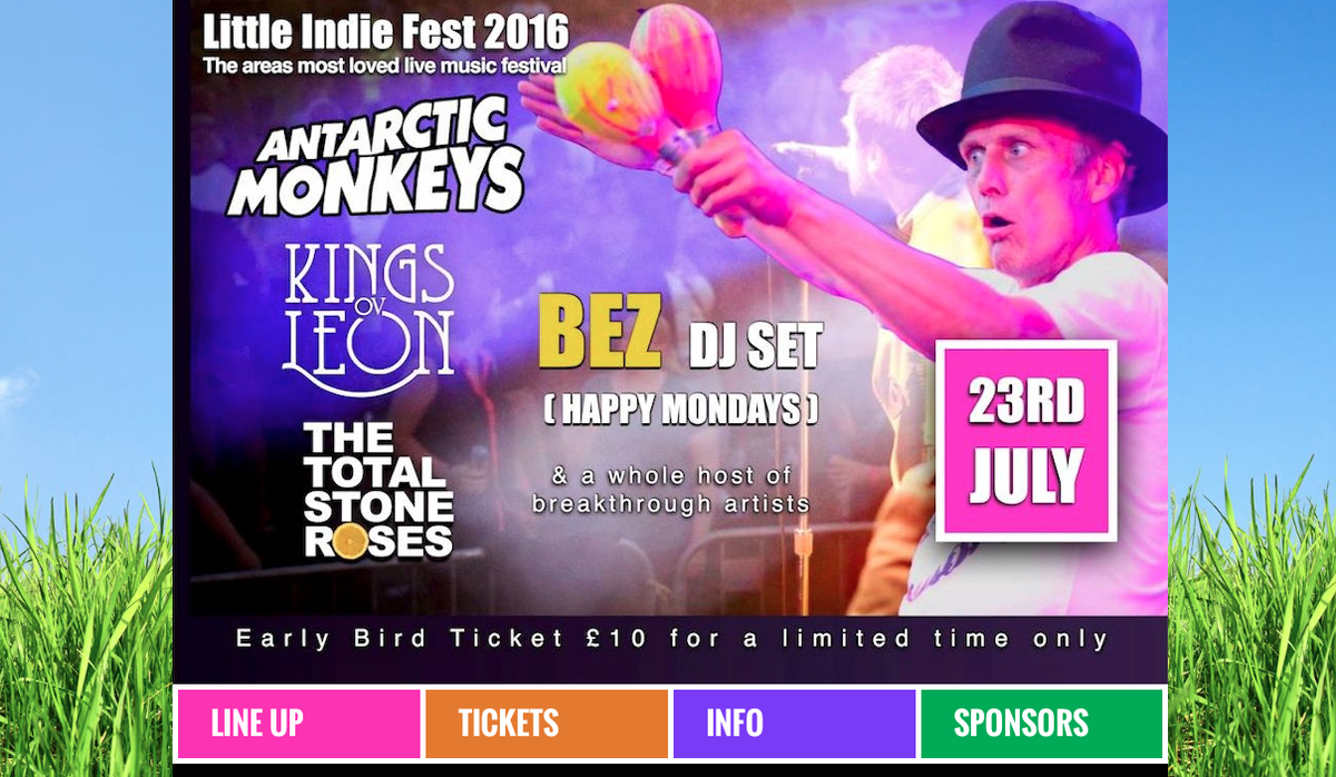 #Frodsham  #helsby #LittleIndieFest Tickets on Sale now from littleindiefest.com … Earlybird price £10 + bf xxx