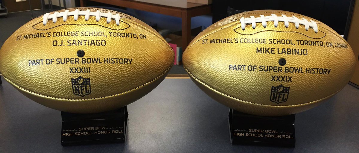 SMCS1852's tweet photo. Part of #SuperBowl History! SMCS joins the NFL High School Honour Roll! #SB50 https://t.co/FFbfWAwceY