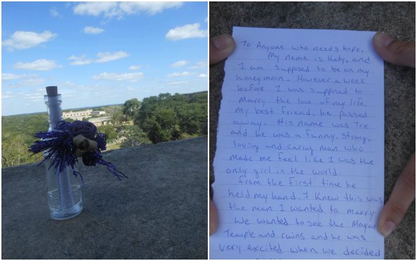 Woman Left A Heartbreakingly Inspirational Note At The Top Of The Ruins Of A Mayan Temple dlvr.it/KNFvmC