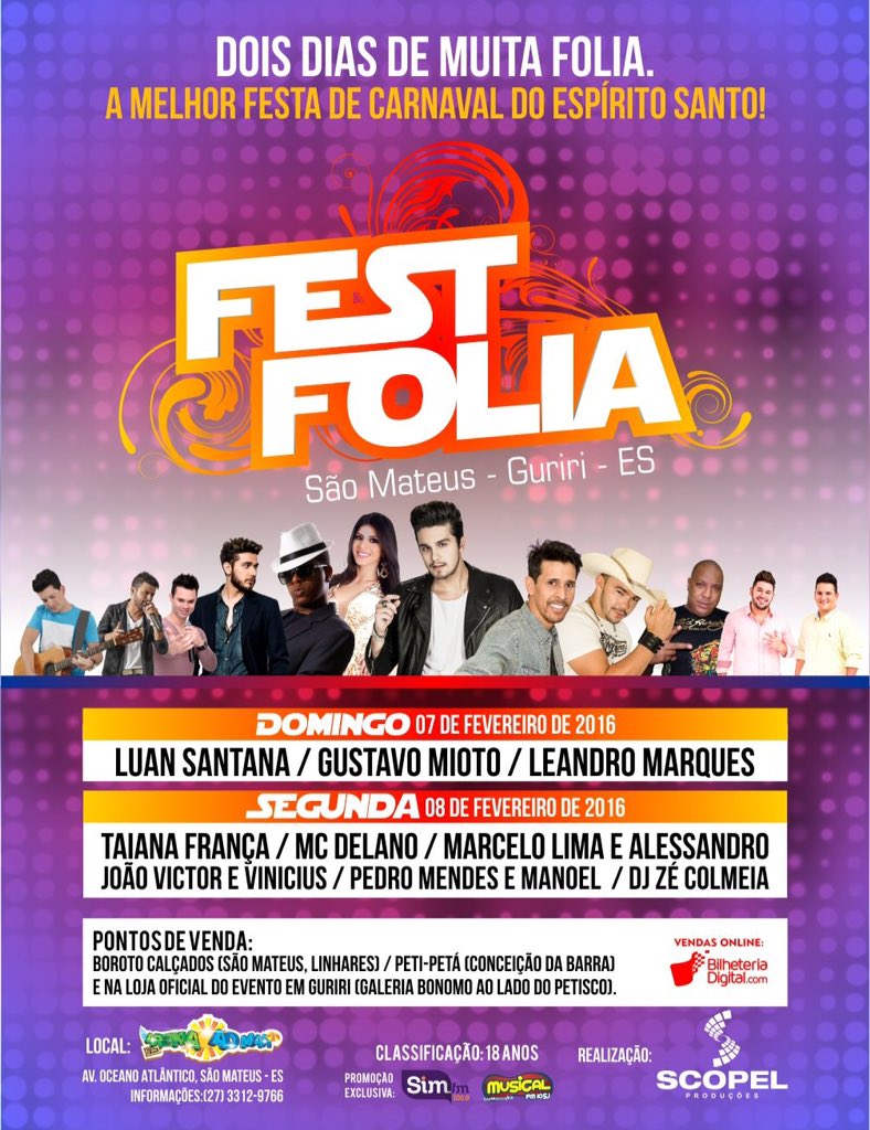 maripters_'s tweet photo. E você? vai ficar de fora dessa?! #Sovem #FestFolia https://t.co/xaffh2jflq