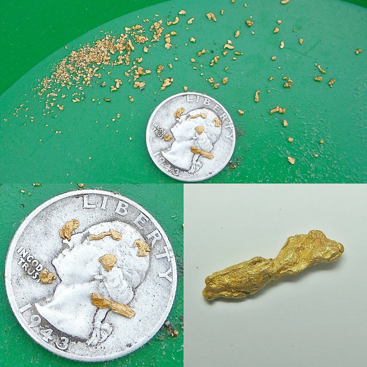 sluicelee's tweet photo. Went #highbanking this weekend, one of our best cleanouts! #goldmining #gold #placer #washingrock #happyprospecting https://t.co/9WwECECxhl