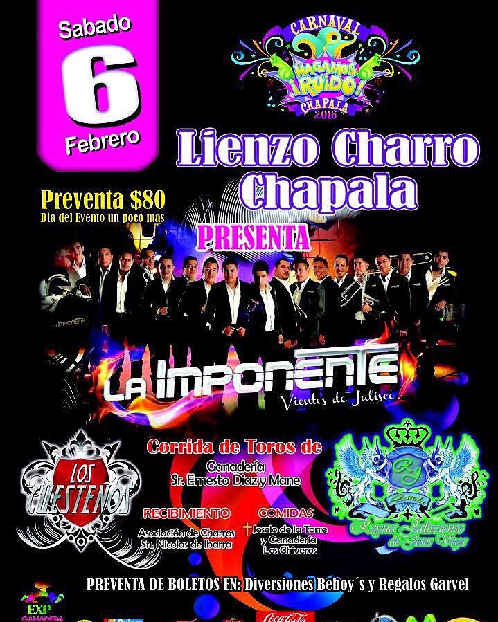 laimponentee's tweet photo. Este 6 de febrero nos vemos en el
Lienzo charro de Chapala un evento muy imponente 👊🎶 https://t.co/KTo1uUT7l1