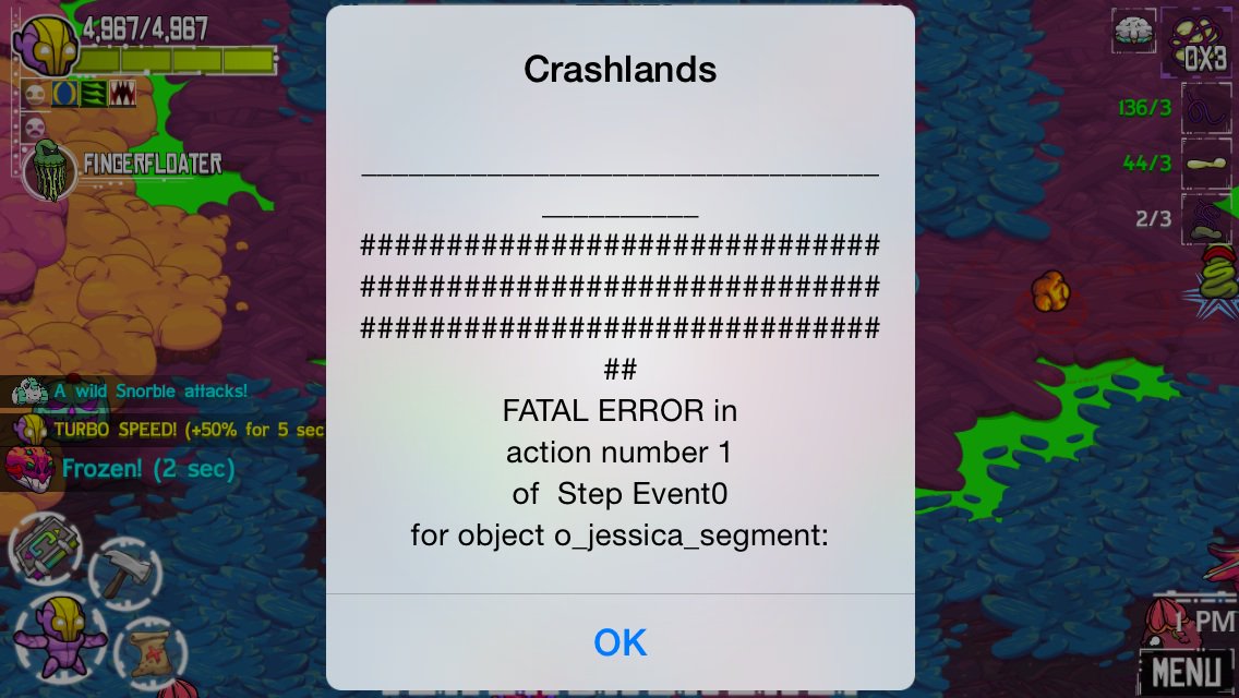 TheAppShack's tweet photo. @BScotchShenani - checked the reddit forum, didn't see this issue. Was fighting Jessica in The Bawg. iP5/iOS7.1.2 https://t.co/echRXzzFos