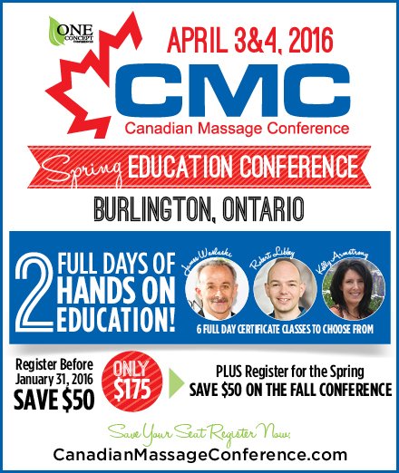 CanadianMassage's tweet photo. CMC Spring Education Conference April 3&amp;4 Burlington Ontario. Register now at https://t.co/mchb65hXe1 https://t.co/FS33emcZ6F