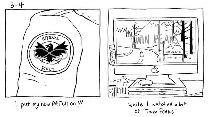 now repping two of my favorite surreal dark comedies #hourlycomicday 