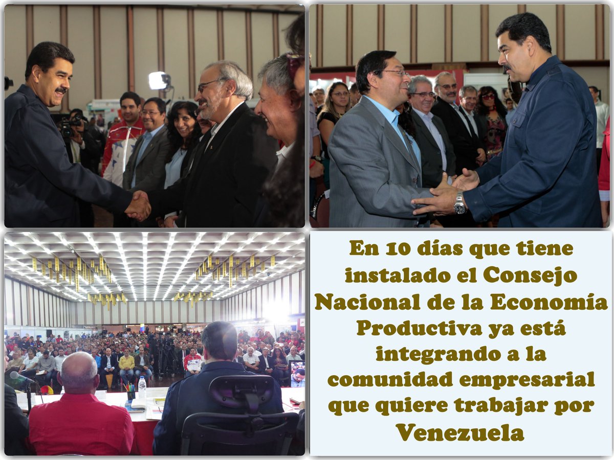 tmaniglia's tweet photo. BUENA NOTICIA/ @NicolasMaduro La comunidad empresarial que quiere trabajar por Venezuela https://t.co/xGW0T8dTdm