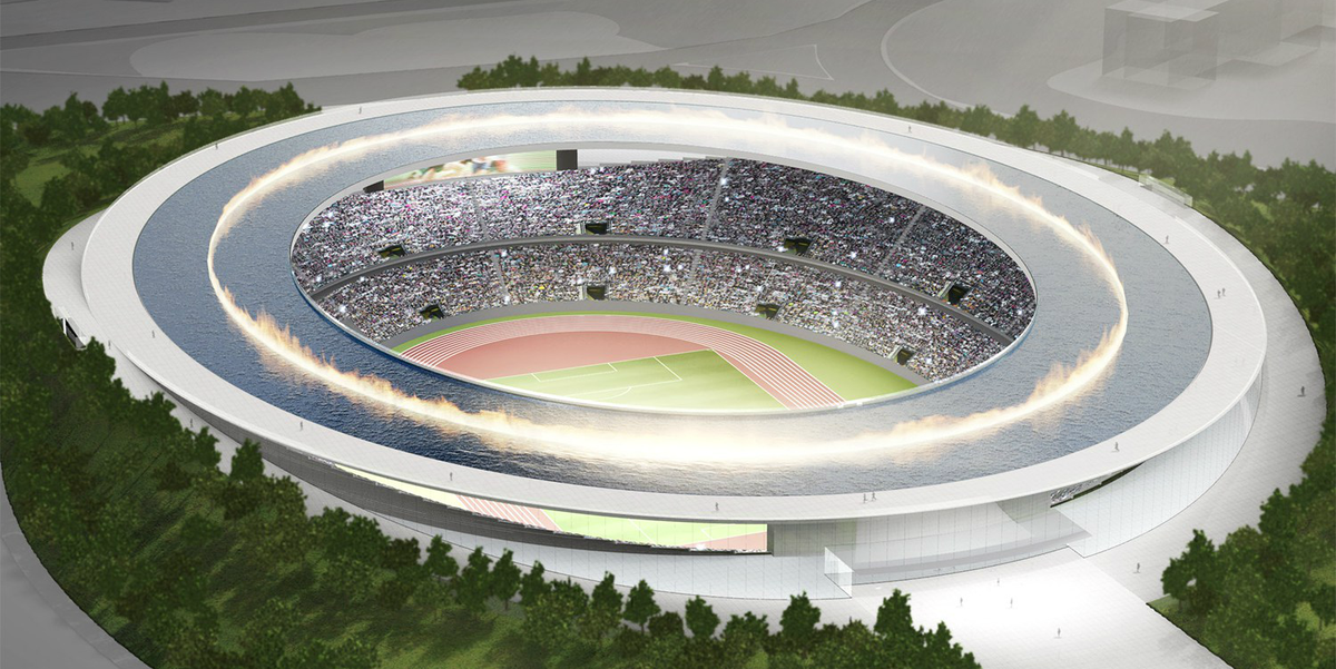 HYPEBEAST's tweet photo. Tokyo's 2020 Olympic stadium could have had a flaming fountain overhead.
https://t.co/4TffttBoAr https://t.co/CRWCfFbxay