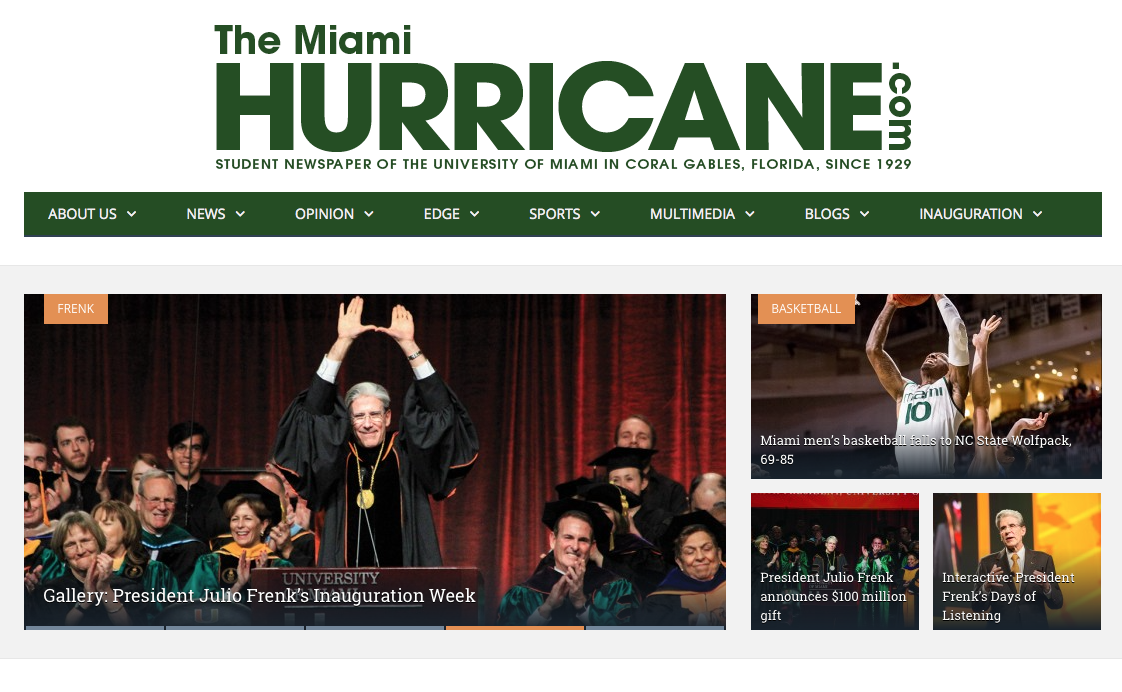 univmiami's tweet photo. Full #UMFrenk inauguration coverage from @MiamiHurricane https://t.co/pEmUxnt2X0