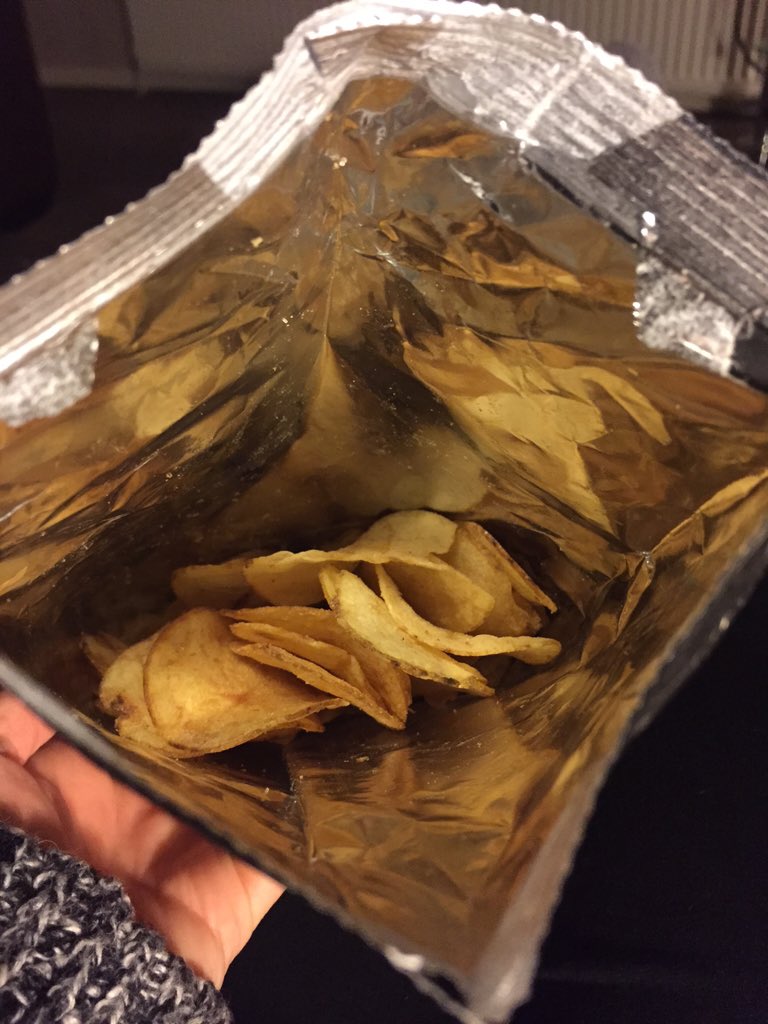 alysonofagun's tweet image. No denying they taste amazing @Mr_Trotters, but the crisp mice have been busy in this just opened bag! #almostempty
