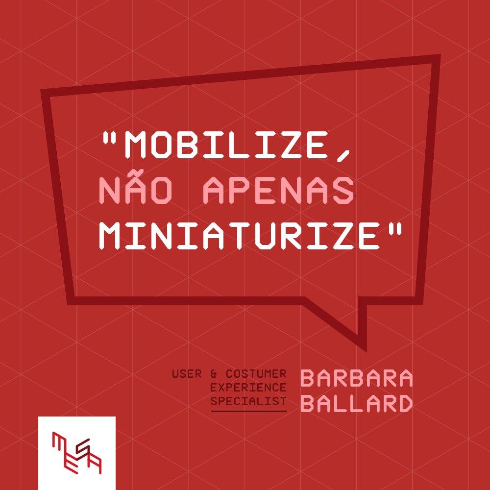 mesainc's tweet photo. Barbara é diretora de user & customer experience e é uma das mulheres de maior notoriedade na área. #mobilethinking https://t.co/lgIwRIrxnc