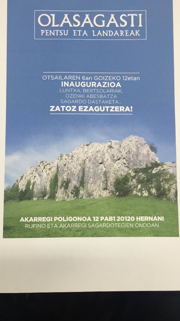 iraitz88's tweet photo. Etor zaitezte gure txoko berria ezagutzera!! https://t.co/lbiwCu3Ft4