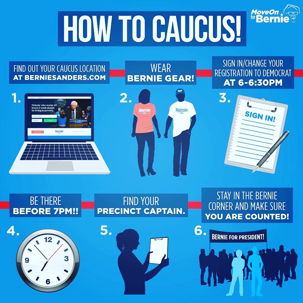 ATX4Bernie's tweet photo. Happy caucus day Iowa! #CaucusForBernie #Bernie2016 #FeelTheBern https://t.co/Je5TOJW2I3