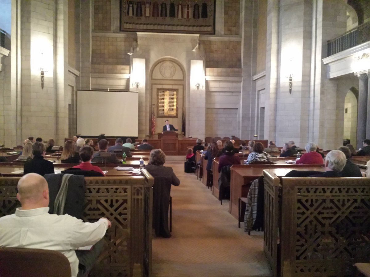 colnechamber's tweet photo. @NDOR Dir. Schneweis first speaker as we kick off Northeast Neb. Day at the Capitol #collaborate #7chambers https://t.co/40wgEoukZ7
