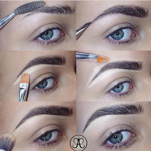 رسمه الحواجب بطريقه سهله لاحظوا تركيز اللون يكون يكون على نهاية الحاجب مو اوله البدايه ترسمينها بشكل بسيط بس💗.