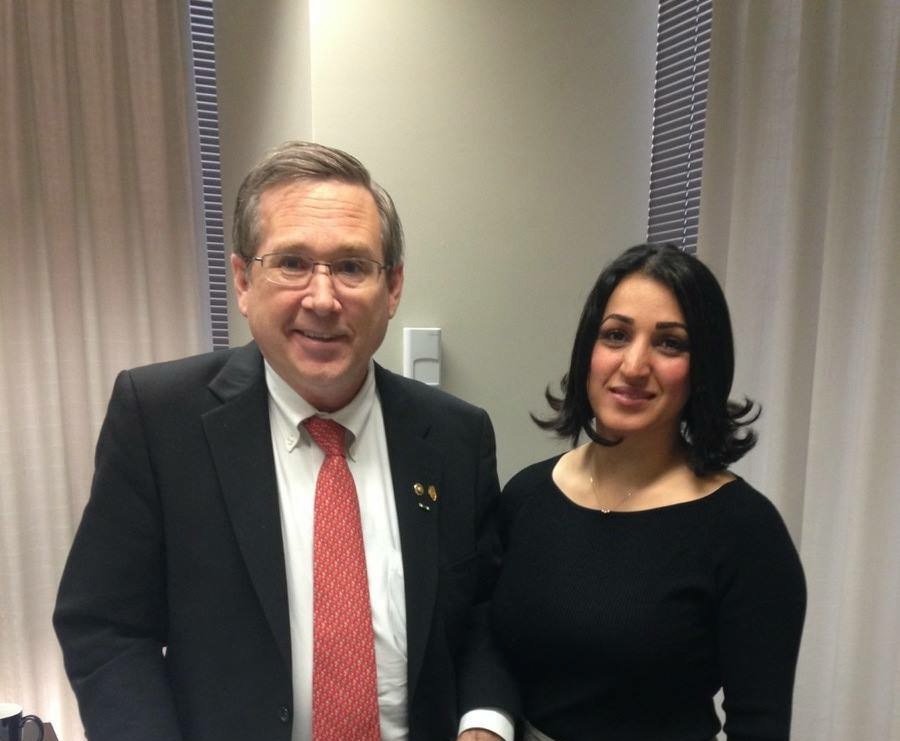 SenatorKirk's tweet photo. I welcome release of 16 Assyrians from ISIS captivity incl. Mimi Odicho’s sister– a story she shared w/me in April. https://t.co/lTEr7Rqlvr