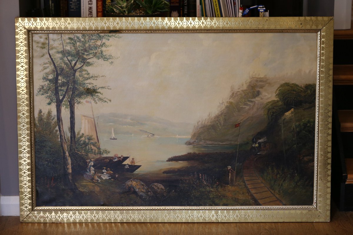 PremierCoin's tweet image. 19th Century #Hudsonriver Oil on Canvas - #folkart - Dated 1880
#americana #americanart
goo.gl/YgImH1