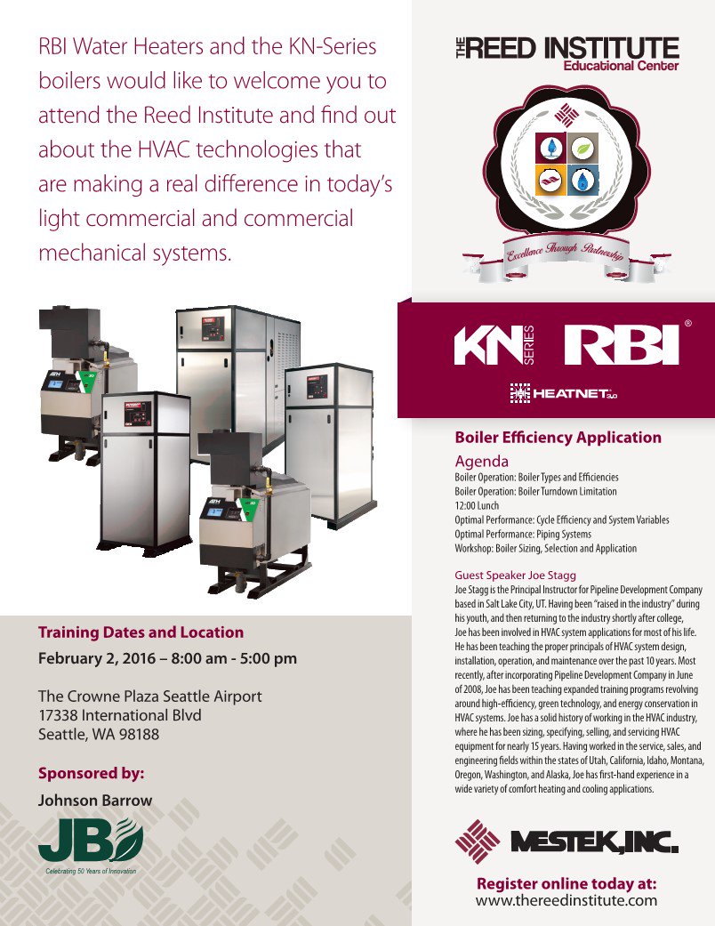 Johnson_Barrow's tweet photo. Join us for Hydronic Systems Design Training / Lessons Learned.
Email Chrism@jbarrow.com to sign up. https://t.co/bizOeTjEF1