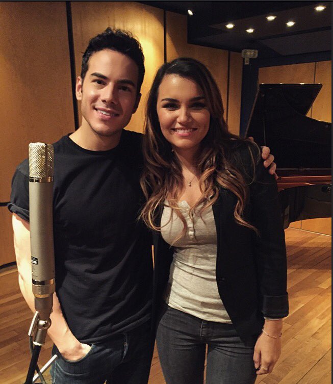 MarcDevigne's tweet photo. Fun day in the #studio with @SamanthaBarks recording the love duet for the upcoming @StrikeMovie #comingsoon #London https://t.co/Pt1u5Of5Ho