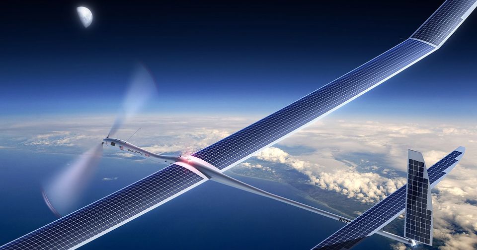 TraceLive's tweet photo. Project Skybender:  @google plans to beam 5G Internet from solar #drones. https://t.co/P280TJCLJi https://t.co/le5F4x5bqW