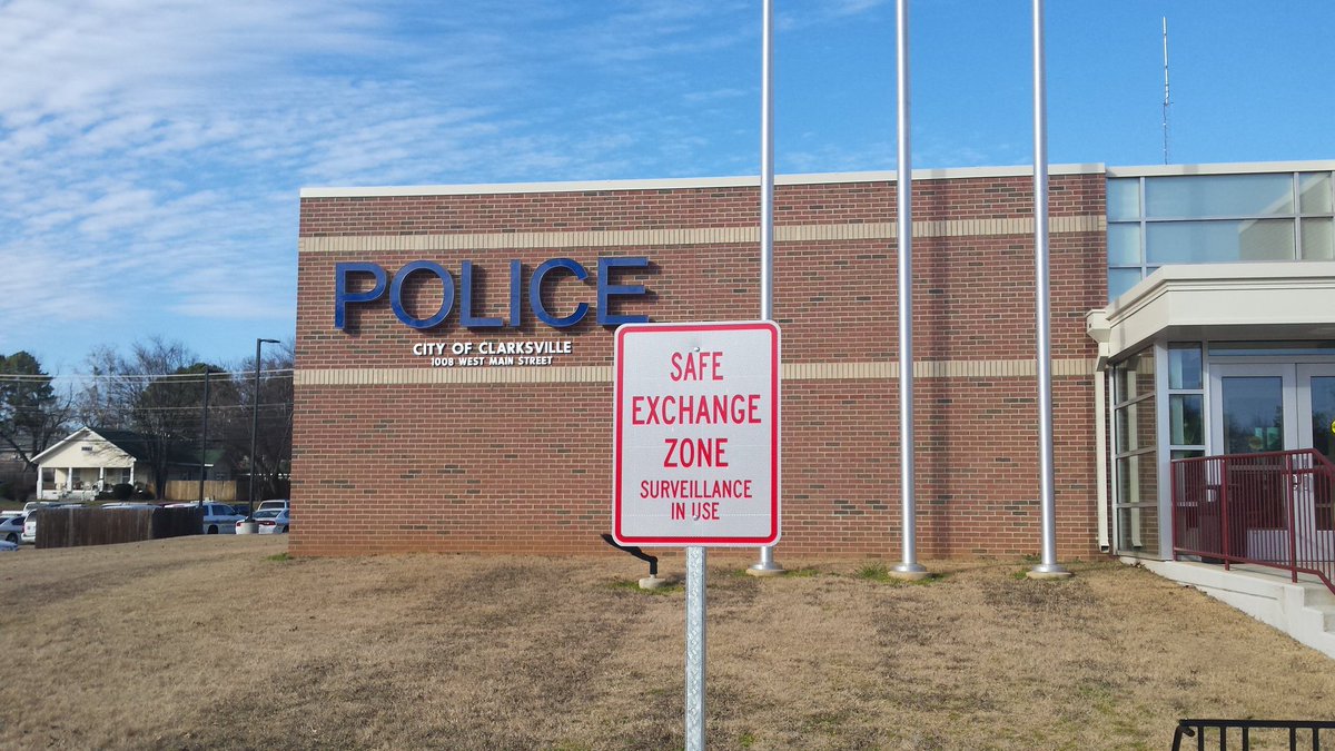 Safe Exchange Zone signs installed today!!