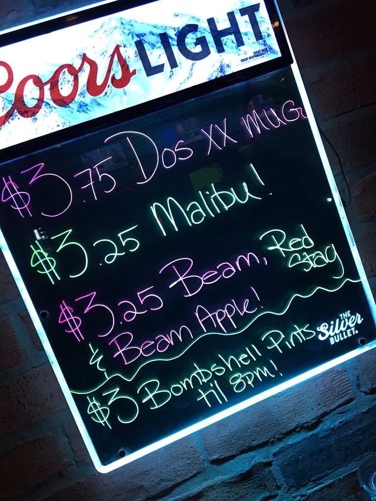 Start the work week off right with some Monday Funday! Happy hour til 8 and the kitchen is open til 12:30am!