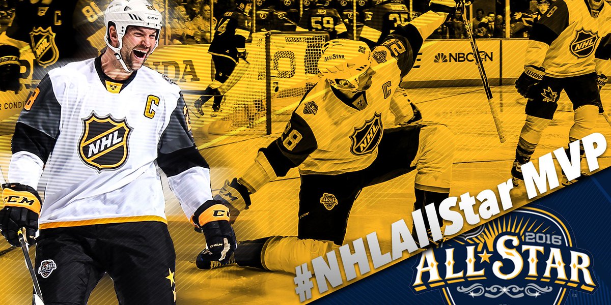 NBCSportsHockey's tweet photo. In case you've been living under a rock: JOHN SCOTT IS THE 2016 NHL ALL STAR MVP! https://t.co/8bLJWm3HKa https://t.co/WQRLP6Xfew