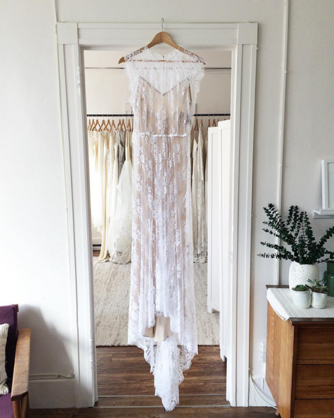 Hello beautiful. <a href="/RueDeSeineBride/">Rue De Seine</a> Ivy Gown pulling at our heart strings in the <a href="/UnionBridal/">Union Bridal</a> studio <3