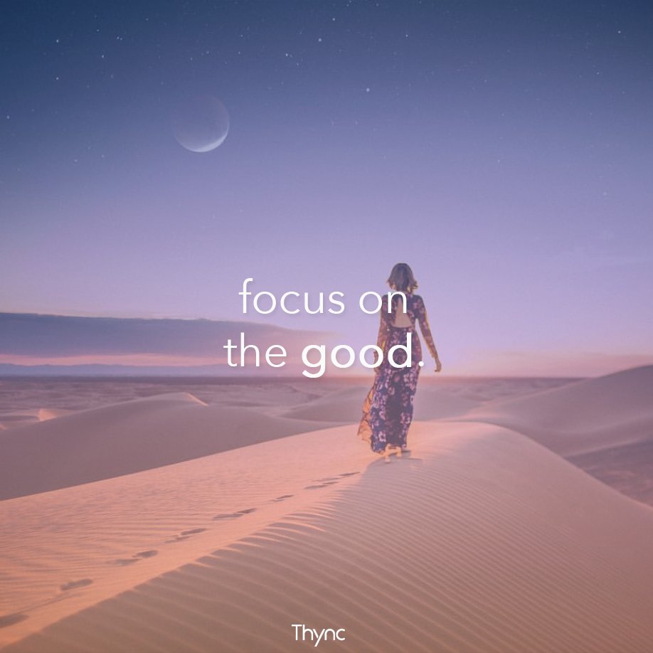 thync's tweet image. &quot;Focus on the good.&quot; 💡 #MondayMantra
(📷: IG @colerise) #thync