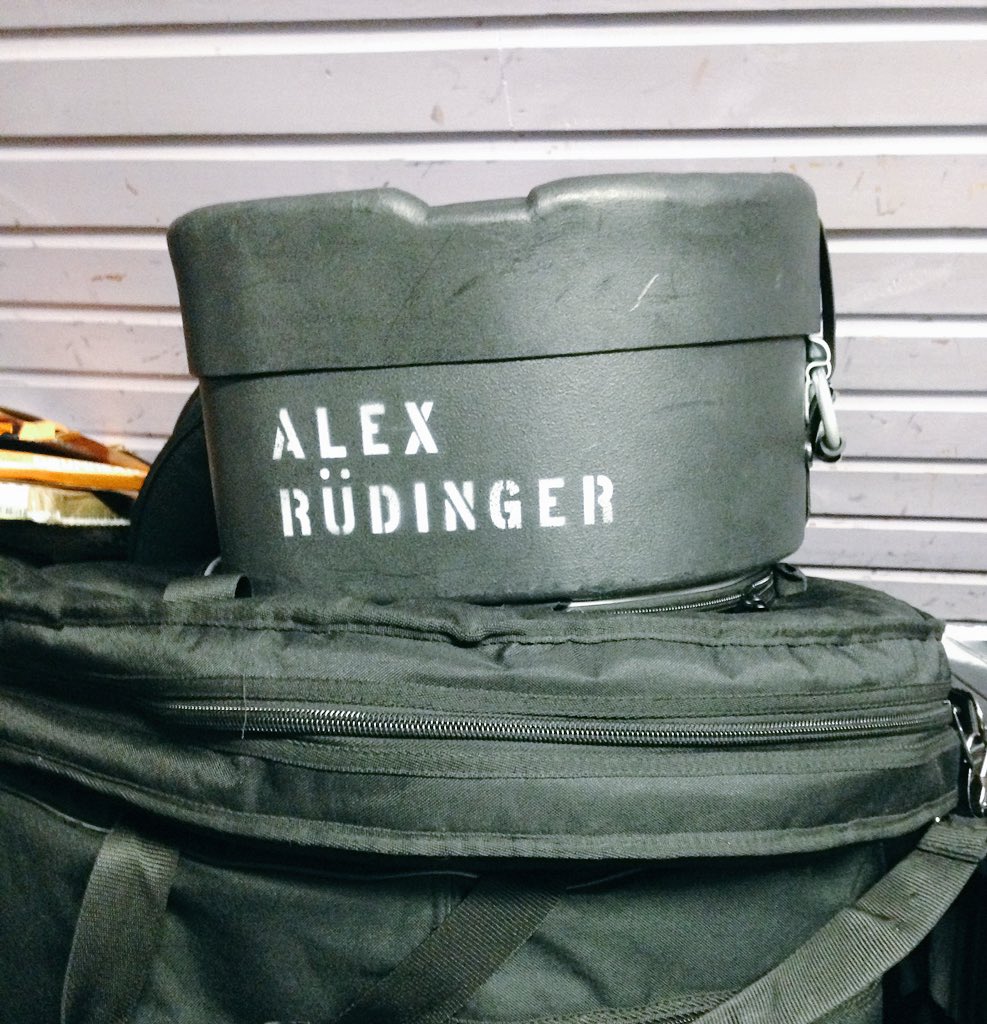 JonOfTheRiver's tweet photo. Blew my mind to see who stores their drums next to mine in London now. @RudyRudinger you Sir, are a legend. https://t.co/jhqoQcuemI
