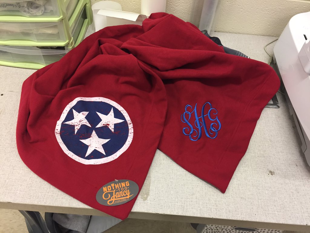 AHSMarshStore's tweet photo. This blanket is awesome!!! Monogrammed by @KBlair234 https://t.co/IaHBRzer8l