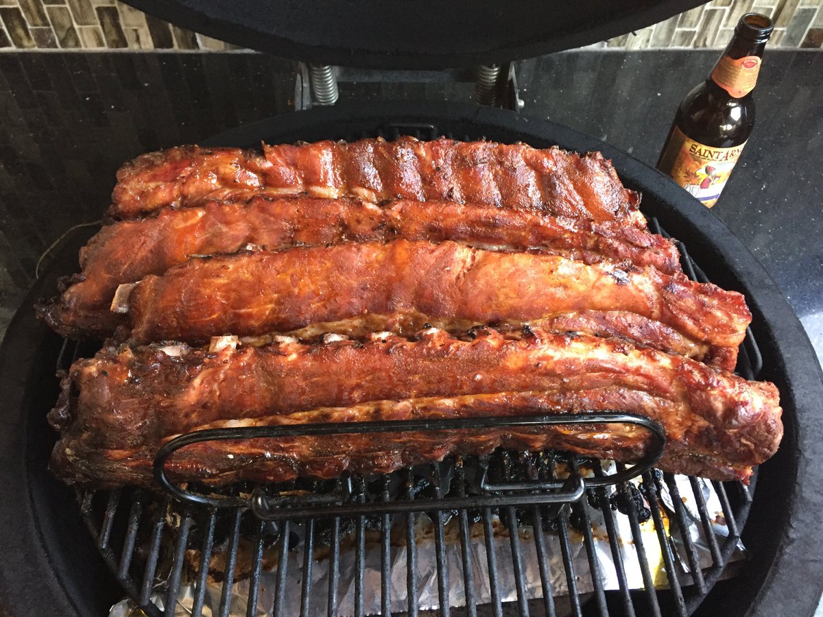 The versatile <a href="/KamadoJoe/">Kamado Joe</a> came through strong as usual this weekend.  1st w/fillets Saturday, then with ribs on Sun.