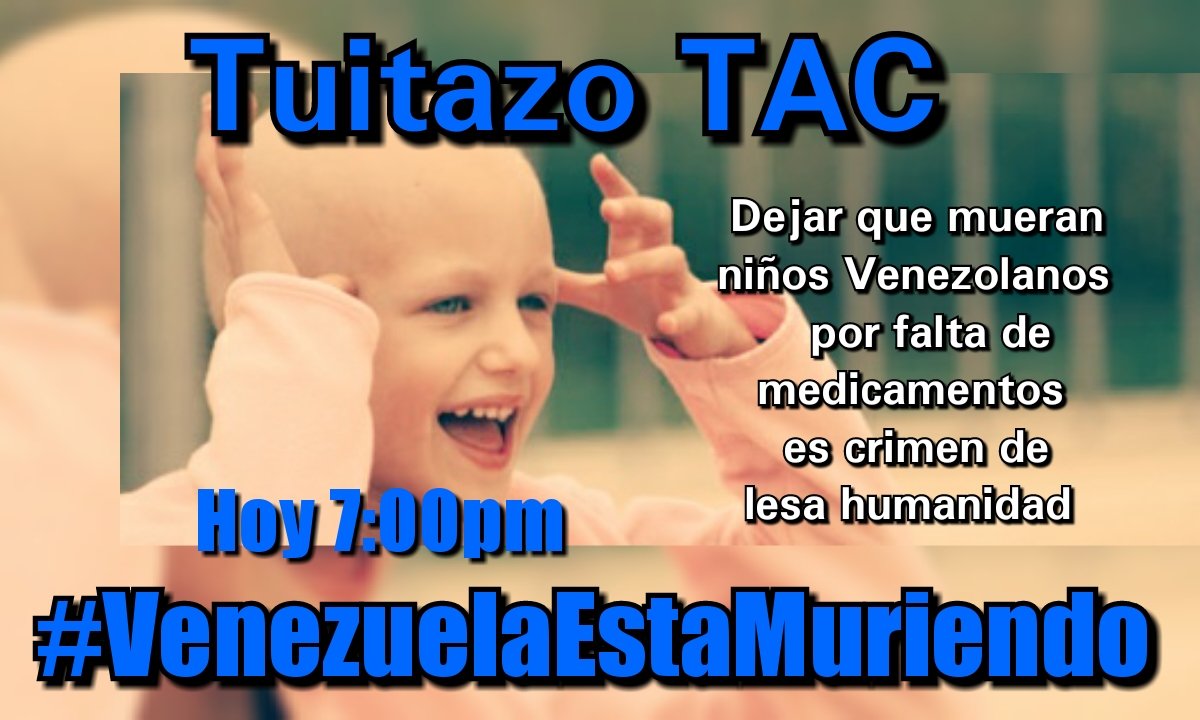 ResistenUrbana's tweet image. Tuitazo #TAC Todos a darle duro a este HT #VenezuelaEstaMuriendo @VzlaReport_ @LuisChataing @ElNacionalWeb