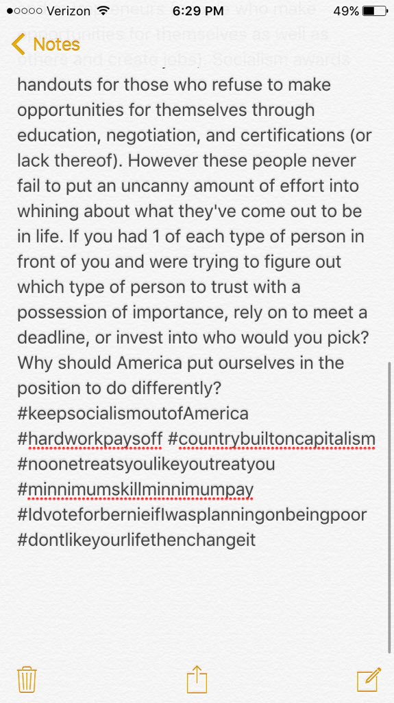 danzeman0's tweet photo. Worth a read for my fellow millenials or any other legal voter for that matter https://t.co/4sWe4lSXjK