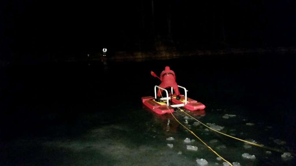 PalmerFireDept's tweet photo. Palmer Firefighters training for ice situations. Please check and think about unsafe ice before stepping out on it. https://t.co/AwQEpbZsDM