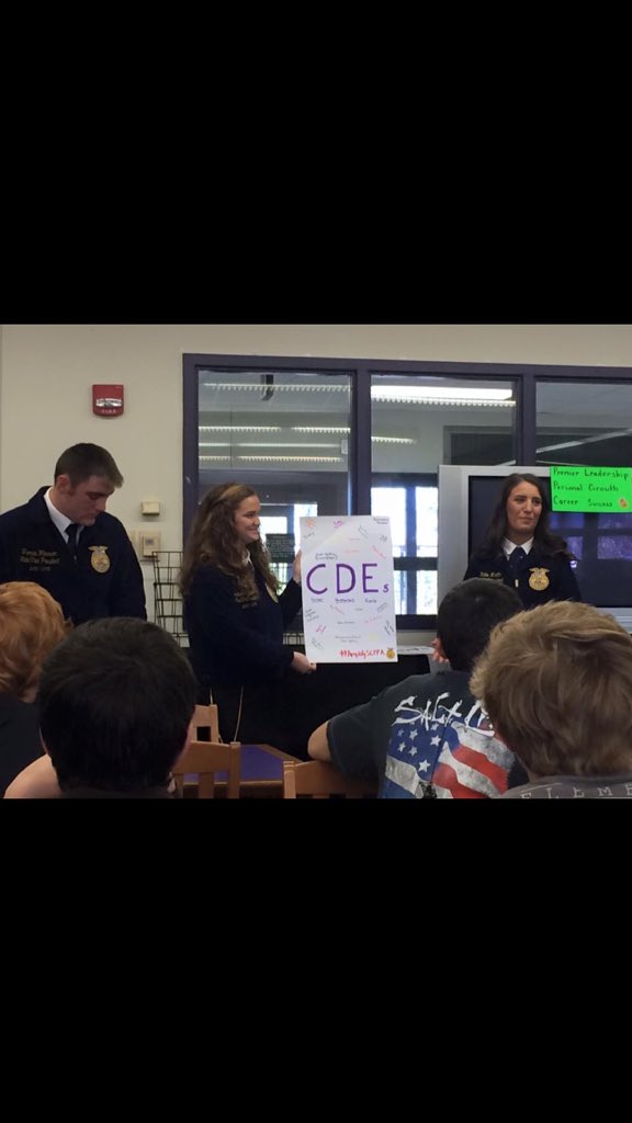 SaludaFFA's tweet photo. Ag Science class - State Officer visit with Katie Martin Thomas 
Wilkerson and Candace Clinkscales https://t.co/S6ZEiNNFgA