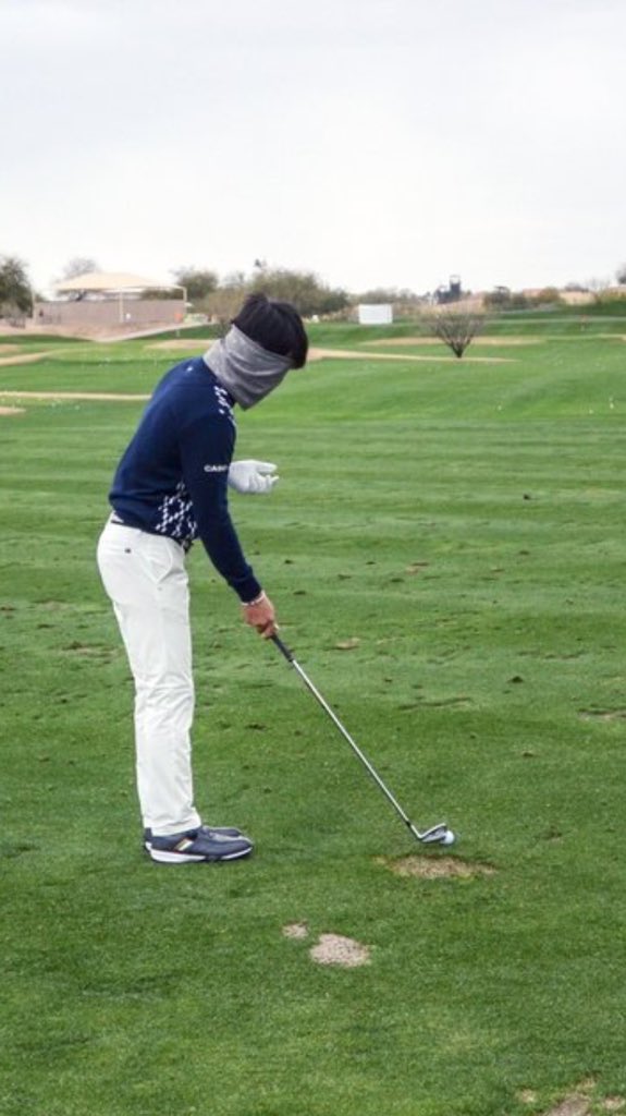 College_Golfers's tweet photo. I'm out here struggling to make solid contact and Ryo Ishikawa decides that he's gonna practice blindfolded today https://t.co/t7ZvpJZx8w