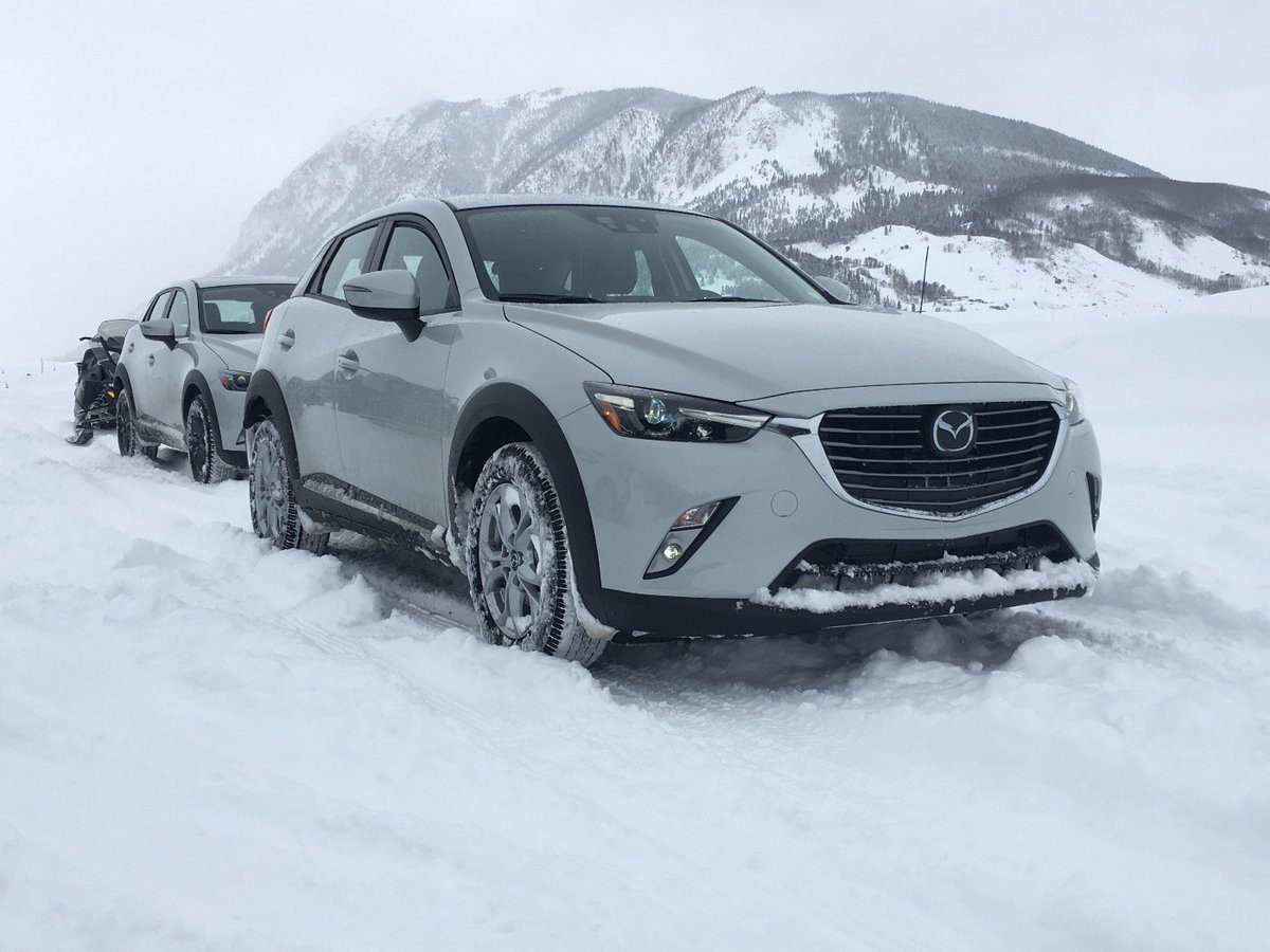 TMRTim's tweet image. Hoot in #CX-3 and #MX-5 #MAZDAiceacademy #colorado. Snow, ice, strangely no moose, amazing grip iActiv AWD @TMRnews